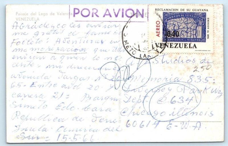 Paisaje del Lago de Valencia VENEZUELA Postcard