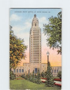 Postcard Louisiana State Capitol At Baton Rouge, Louisiana