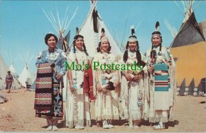 America Postcard - Indian Maidens RS25262