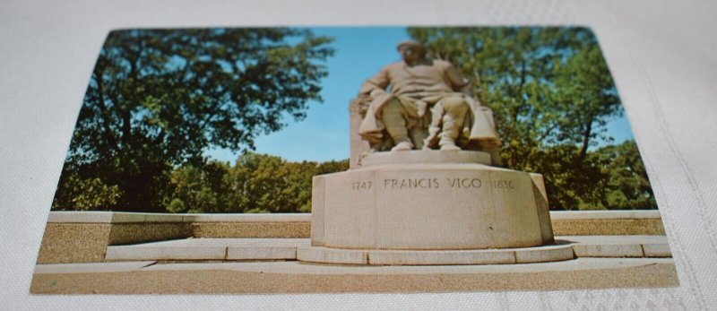 Francis Vigo Monument Vincennes Indiana Postcard Walter H. Miller 104064