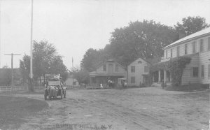 Burnt Hills New York Post Office Store Fixing Car Real Photo Postcard AA84019