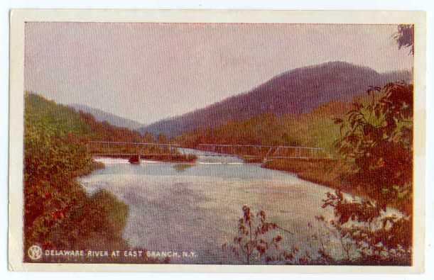 UND/B Delaware River & Bridge at East Branch NY New York