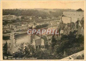 Modern Postcard Dinant View taken from the Citadel Glacis