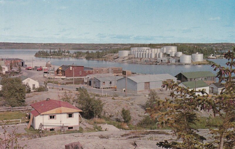 Yellowknife , N.W.T. , Canada , 40-60s ; Joliffe Island with Fuel Storage Tanks