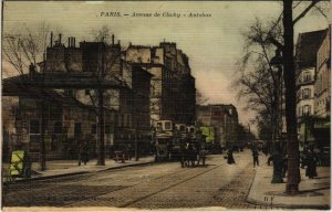 CPA PARIS 17e - Avenue de Clichy- Autobus (53460)