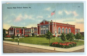 Easton High School PA Pennsylvania Penn Postcard (W10)