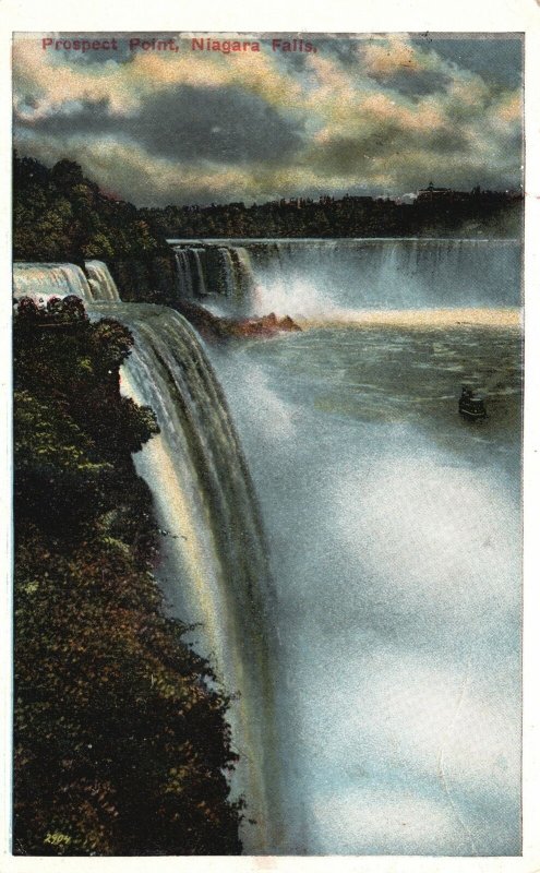 Vintage Postcard 1917 Prospect Point Niagara Water Falls New York NY