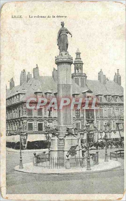 Old Postcard Lille Colonnade