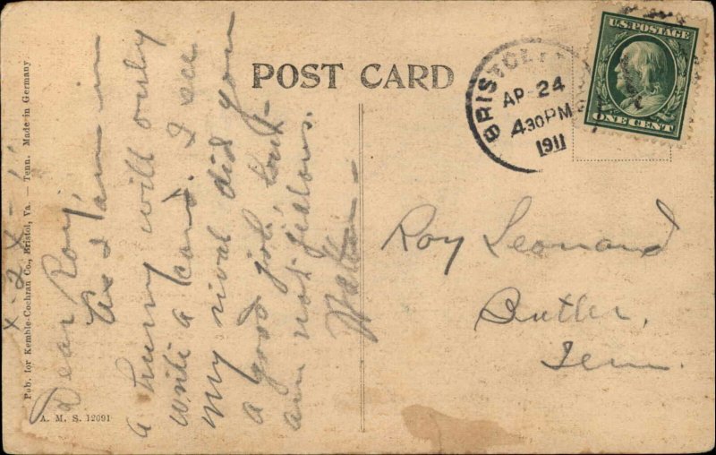 Bristol Virginia Tennessee YMCA c1910 Postcard