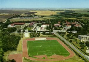 serbia, VOJVODINA, Panonija Duboka, Yugoslavia (1970s) Stadium Postcard