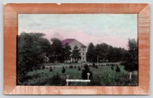 Freeport IL~Poor Farm~Farm House Behind Trees~Pillow Cases Are All Done 1909 PC
