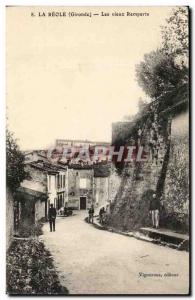 Old Postcard Reole Les Vieux Remparts