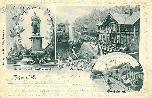 11699 - postcards POSTCARD - Germany GERMANY - HAGEN 1901-