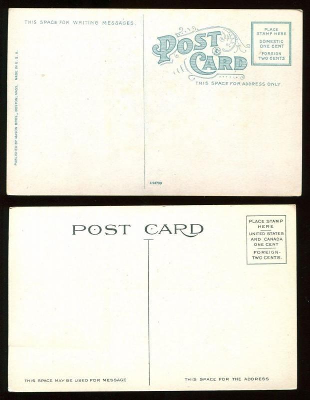 Nice Lot of 8 Early Postcards of Maine Schools circa 1910-20  FD4348