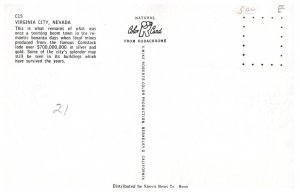 Virginia City Nevada Comstock Lode Boom Town Vintage Kodachrome Postcard