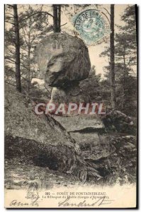 Old Postcard Foret De Fontainebleau Le Bilboquet Devil Gorges d & # 39Apremont