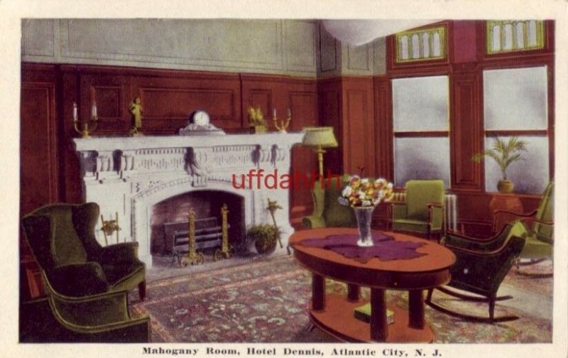 MAHOGANY ROOM, HOTEL DENNIS. ATLANTIC CITY, NJ  H. B. Smith, photo