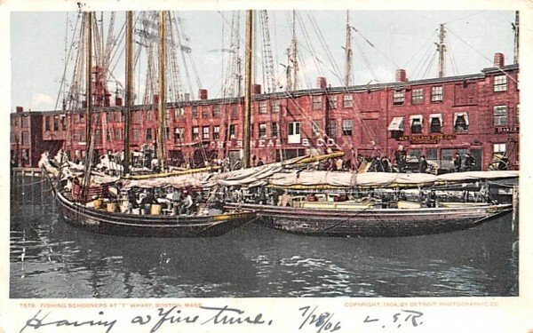 Fishing Schooners at T Wharf Boston, Massachusetts  