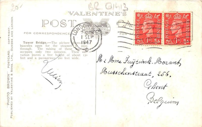 BR61413 tower bridge ship bateaux london   uk