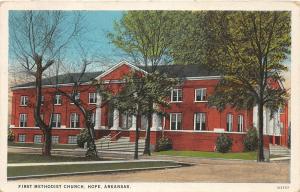 F31/ Hope Arkansas Postcard 1939 First Methodist Church