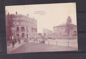 NEW SOUTH WALES, SYDNEY, AUSTRALIAN CLUB NEAR DOMAIN ENTRANCE, c1910 ppc, unused