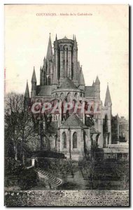Old Postcard Coutances Apse De La Cathedrale