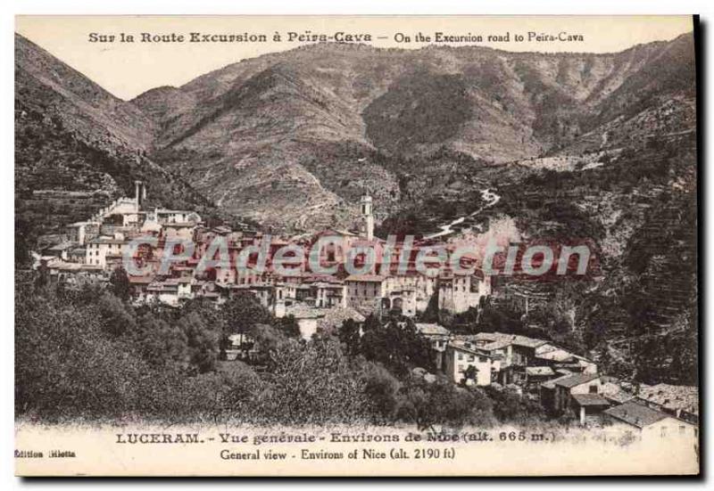 Postcard Old Luceram General view Nice surroundings