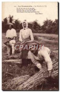 Normandy Old Postcard The harvest of Wheat TOP (agriculture trades)