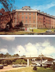 2~Postcards IA, Iowa City IOWA STATE UNIVERSITY Currier Hall~Womens Dorm~Walkway