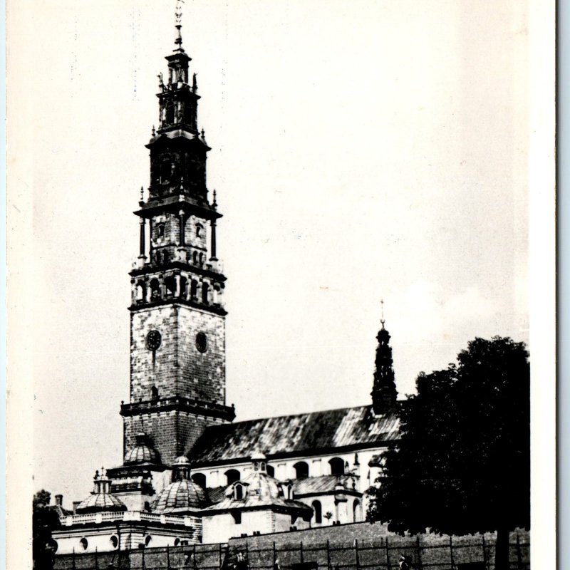 1958 Częstochowa Poland RPPC Jasna Gora Monastery Photo PC Klasztor Paulinow A75