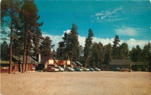 Arizona Jacob Lake Inn 1950s Postcard roadside Intermountain Automobiles 8076