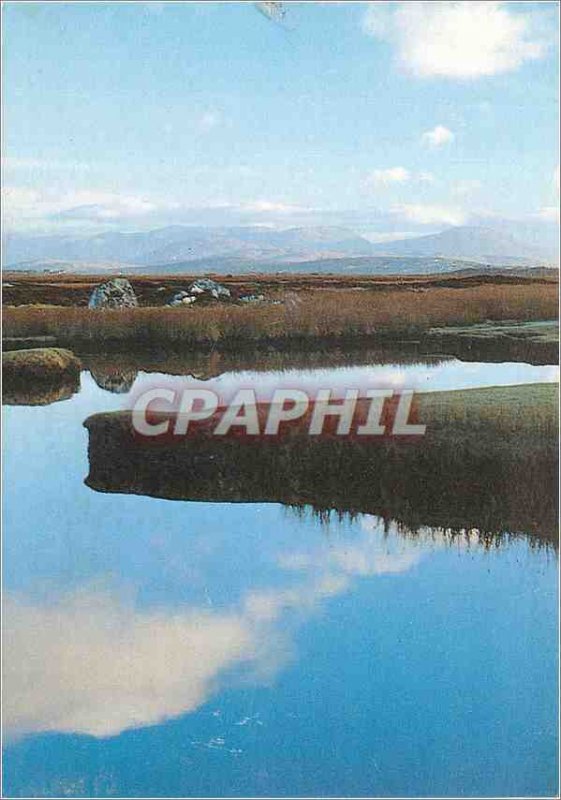 Postcard Modern Real Ireland Reflections in a big lake