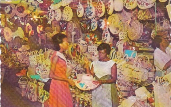 Jamaica Kingston Straw Section Of Victoria Crafts Market 1970