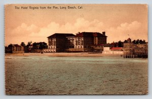 Hotel Virginia   Long Beach  California   Postcard