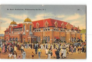 Wildwood by the Sea New Jersey NJ Postcard 1941 St. Ann's Auditorium
