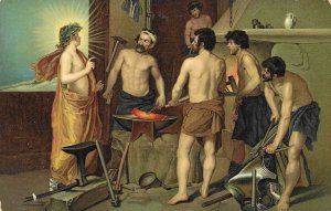 The Vulcan's Forge, by Velazquez Fine paint old vintage Sten...