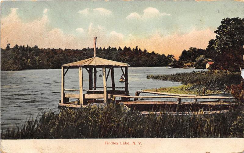 Findley Lake Mina Chautauqua County New York 1910c postcard