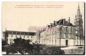 Old Postcard La Grande Trappe Pres Mortagne From West Facade Monastery