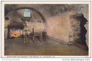 Florida Saint Augustine Guard Room And Dungeon Fort Marion
