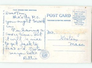 W-border POST OFFICE SCENE Rochester New York NY AF1053