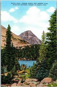 Vintage 1930s Reed's Park Mirror Lake Wasatch National Forest Postcard Utah