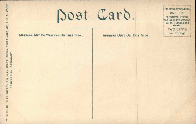 MT DESERT ME Bass Harbor Head Light LIGHTHOUSE c1910 Postcard 