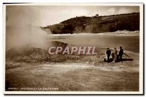 Old Postcard Volcan Napoli Pozzuoli The Solfatara