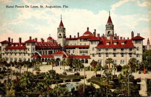 Florida St Augustine Hotel Ponce de Leon 1914 Curteich