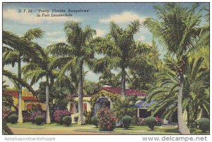 Pretty Florida Bungaloes In Fort Lauderdale Miami Florida Curteich