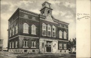 Rochester NH City Hall c1910 Postcard