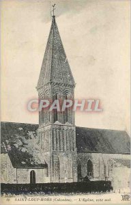 Postcard Old Saint-Loup-Hors Calvados The Church south side