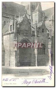 Old Postcard The Collegiate Guerande St Aubin