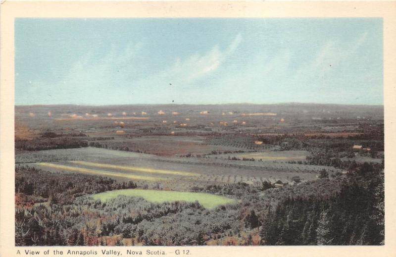 B4878 A view of the Annapolis Valley Nova Scotia  front/back scan