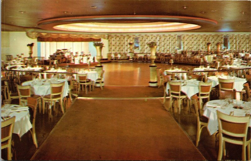 Vtg Memphis TN Skyway Supper Club Restaurant Dance Floor Peabudy Hotel Postcard